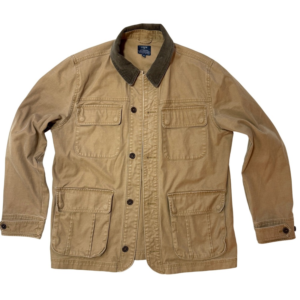 J.Crew Barn Jacket 100% Cotton Workwear Utility Coat Size M